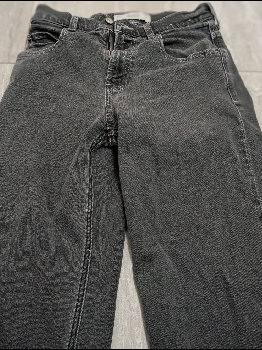 Hollister Men's Charcoal Straight Jeans